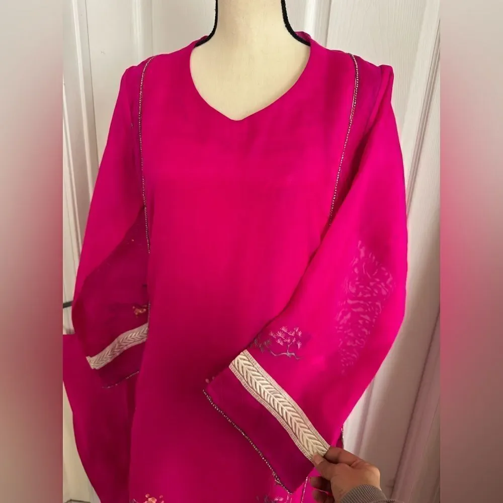 PAKISTANI COUTURE DESIGNER FORMAL BRIDAL DRESS 2 PIECE